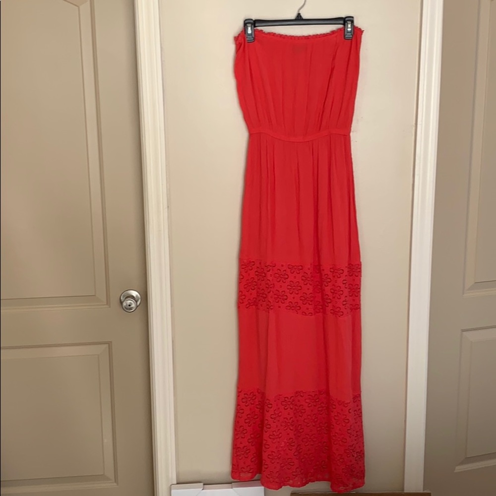 Brand New Strapless Coral Dress!
